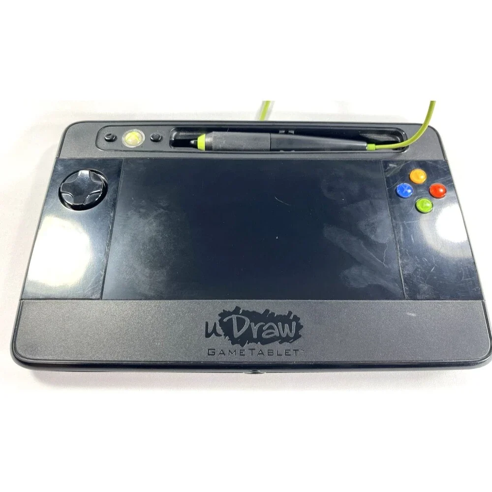 uDraw Xbox 360 Black Game Drawing Tablet #0100029 Only Tested Works